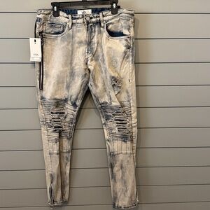 VIDL Dusty Chopper Jeans Distressed NWT Retail $325 🔥🔥🔥NEW YEAR SALE $99